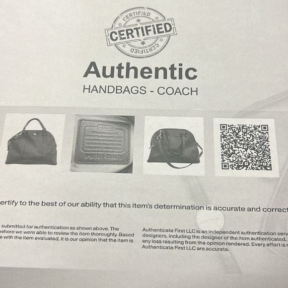 Coach F25671 Black Leather Peyton Dome Satchel Crossbody/Hand bag - Picture 8 of 8